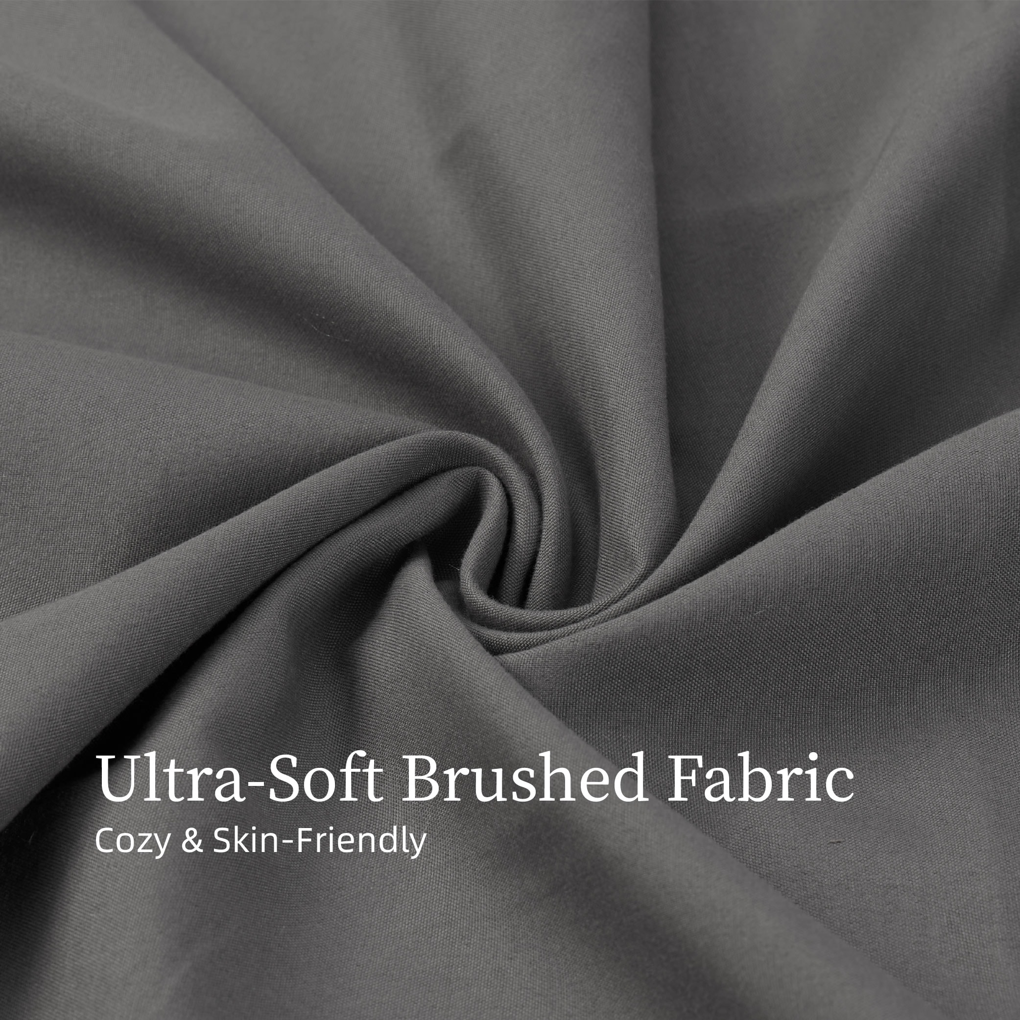 Bedding Twin Bed Sheets Set - 3 Piece Bedding - Brushed Microfiber - Shrinkage And Fade Resistant - Easy Care (Twin, Grey)_voghion.com